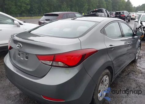 2016 Hyundai Elantra Se from USA, damaged, VIN KMHDH4AE3GU607052